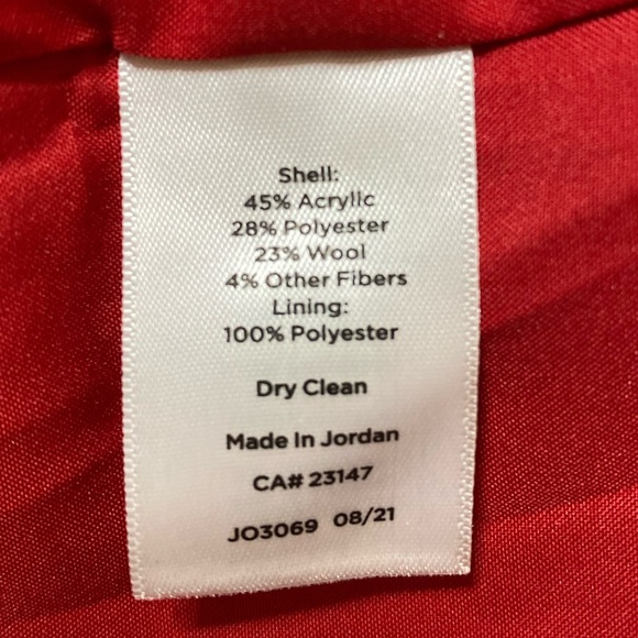 Talbots 8 Red/Green Classic Plaid A-Line Mock Wrap Skirt - Picture 7 of 9